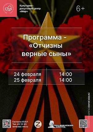 Программа «Отчизны верные сыны», 6+